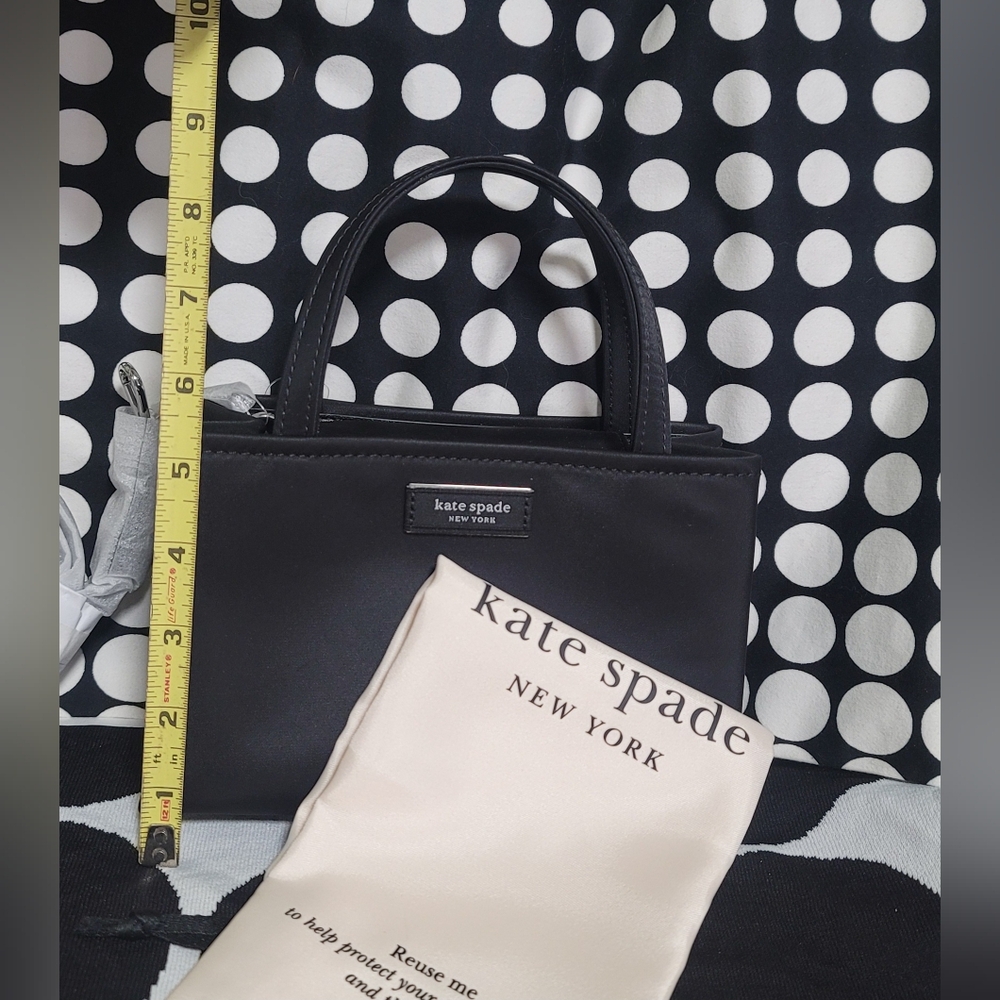 Kate Spade Sam Icon Ksnyl Mini Tote KL193 Blk NWT - Picture 7 of 13